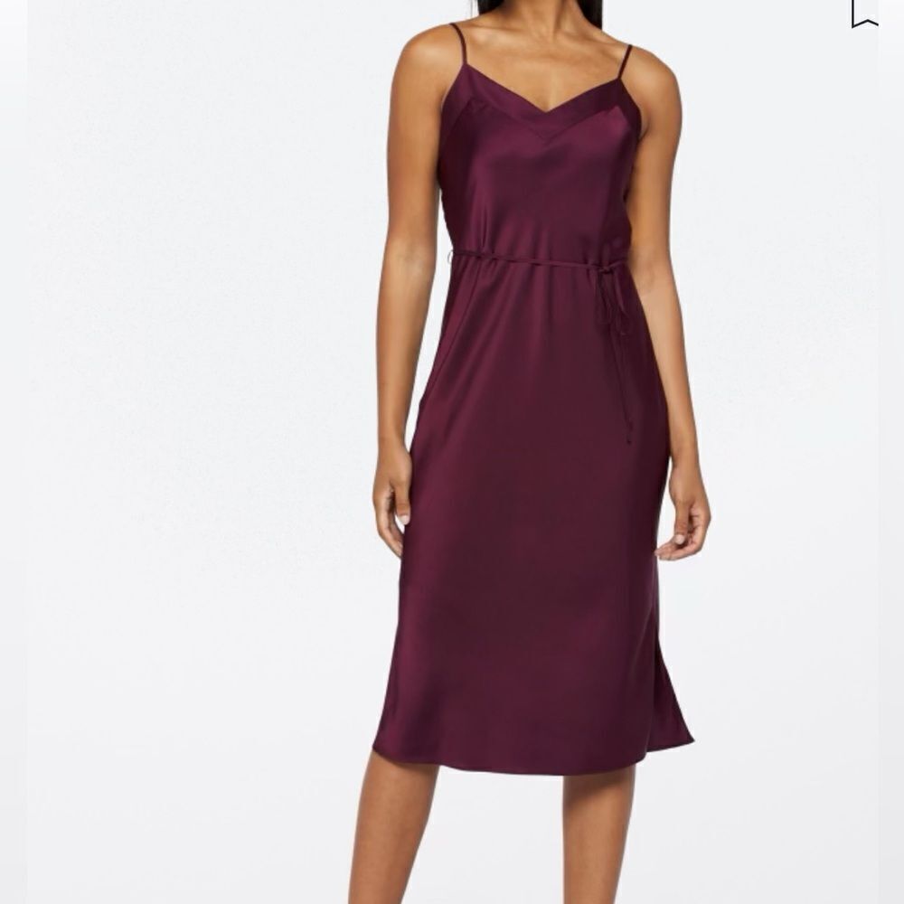 NWT 41 Hawthorn satin Midi Dress size MP